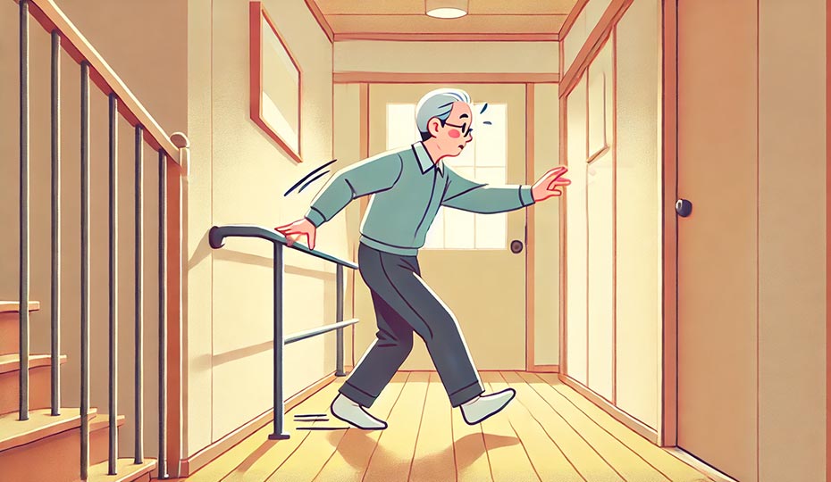 バランス感覚の低下（姿勢保持・歩行障害）